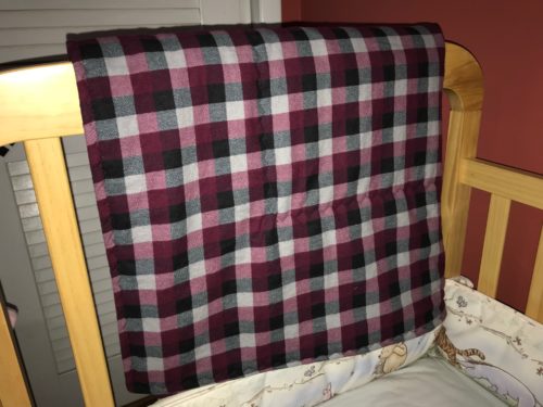 Flannel Quilt with 100% Wool Batting ~ Small